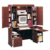 Classic Cherry Traditional Computer Armoire Heritage Hill Classic Cherry Collection by Sauder Office
