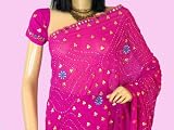 BOLLYWOOD WEDDING PARTY DESIGNER FUCHSIA SARI SAREE