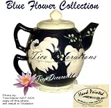 TEA POT, TEA-FOR-ONE White Flower Decor