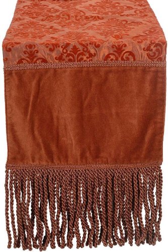 Elaine Table Runner 12HX72W RUST