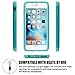 iPhone 6S Case,EC™ [Shockproof] Apple iPhone 6S Case, Heavy Duty Dual Layer Hybrid Stud Rhinestone Bling Protection Cover Case for Apple iPhone 6S / 6 (A Turquoise+Turquoise)
