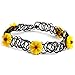 Yellow Flower　Retro 80s 90s Style Elastic Tattoo Choker Necklace
