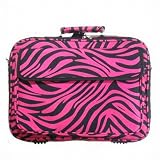 Zebra Hot Pink Black Laptop Bag 17″
