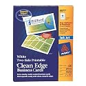 Avery Two-Side Printable Clean Edge Business Cards for Inkjet Printers, Matte, White, Box of 400 (08877)