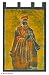 Batik wall hanging, 'Ghanaian Musician'