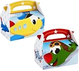 Airplane Adventure Empty Favor Boxes (4) Party Supplies