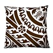 100% Thai Silk Decorative Pillow - Medallion Brown (18x18")