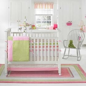 Banana Fish Confetti Girl 4 Piece Crib Set