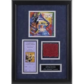 The GRAMMY Awards - 50th Anniversary - Display Piece with Actual Red Carpet Piece and Event Ticket
