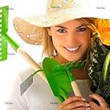 Wallmonkeys Peel and Stick Wall Graphic - Girl Portrait with Gardening Tools - 48