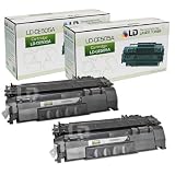 LD © HP Remanufactured CE505A (05A) Set of 2 Black Laser Toner Cartridges for the P2035/P2055 Printers