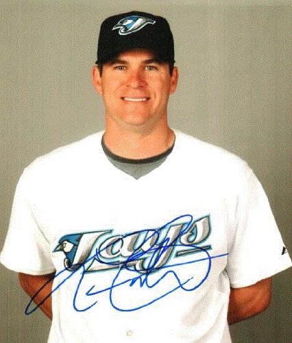 Autographed/Hand Signed 8x10 Photo Lance Carter Toronto Blue Jays