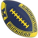 Michigan Wolverines Youth Navy Blue-Maize Hail Mary Rubber Football