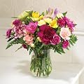 Friendship Bouquet Carnations and Freesias in Mixed Colours