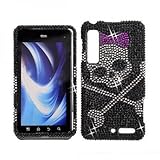 Skull BLING COVER CASE SKIN 4 Motorola DROID 3 XT862