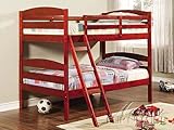 Wooden Twin / Twin Bunk Bed Acs002540