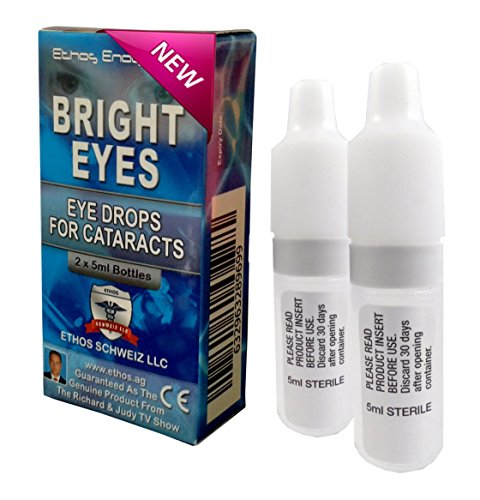 Ethos Bright Eyesâ„¢ Carnosine NAC Eye Drops - 2 x 5ml Bottles - NAC Eye Drops (Safe for Cataracts Sufferers) - As Seen on UK National TV with Amazing Results! NAC n acetyl carnosine eye drops...