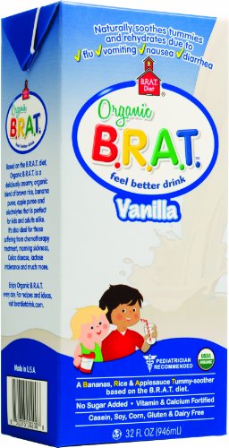 BRAT feel better drink, Vanilla, 32-Ounce Boxes (Pack of 6)