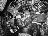 B-17 Flying Fortress Bomber During Bombing Raid Launched by US 8th Bomber Command from England Photographic Poster Print by Margaret Bourke-White, 16x12