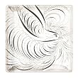 Swirls Fringe Studio Square Transferware Small Glass Tray
