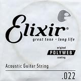 Elixir Gitarrensaite 0.022 (80/20 Bronze, Polyweb-Beschichtung)