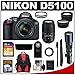 Nikon D5100 Digital SLR Camera & 18-55mm G VR DX AF-S Zoom Lens with 55-300mm VR & 500mm Telephoto Lens + 32GB Card + Monopod + Battery + Backpack + 2 Lens Kit