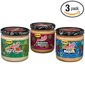 Arriba! Party Dips Variety Pack (Chipotle Con Queso, Salsa and Ranch and Salsa Sour... by 