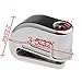 Anti Thief Sound Security Alarm Electron Disc Brake Lock 6mm Pin for Motorcycle Motorbike Safety Sport Racing Bike (Silver)