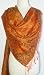 Elegant Apricot Reversible Paisley Pashmina Silk Shawl Wrap