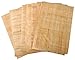 Set 10 Egyptian Papyrus Paper 12x16in (30x40cm) - Ancient Alphabets Papyrus Sheets-Papyri for Art Project, Scrapbooking, And School History - Ideal Teaching Aid Scroll Paper- By CraftsOfEgypt