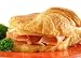 Ham and Cheddar Croissant - 24"W x 17"H - Peel and Stick Wall Decal by Wallmonkeys