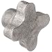 Morton Aluminum Four Arm Knob, Fluted Rim, Threaded Hole, 5/16"-18 Thread Size, 1-1/2" Width (Pack of 2)