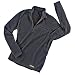 TAIGA Men's Polartec Microfleece SPORT Long-sleeved Zip Sports Shirt, Black, MADE IN CANADA