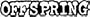 Offspring - Black & White Logo - Large Jumbo Vinyl Sticker / Decal