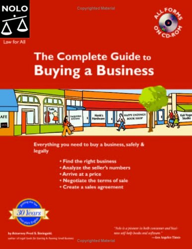 The Complete Guide to Buying a Business (Book with CD-Rom)