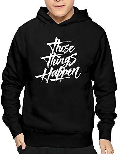 Men's Black These Things Happen Geazy Hip Hop Oakland Hoodie