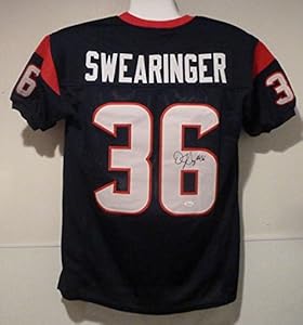 DJ Swearinger Autographed Houston Texans red size XL Jersey w/JSA