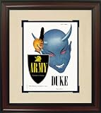 Army Black Knights vs Duke Blue Devils Vintage Program Art (Framed) - 1953