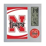 Nebraska Cornhuskers Team Desk Clock