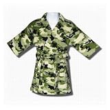 Green Camouflage Fleece Robe for Children - 3T