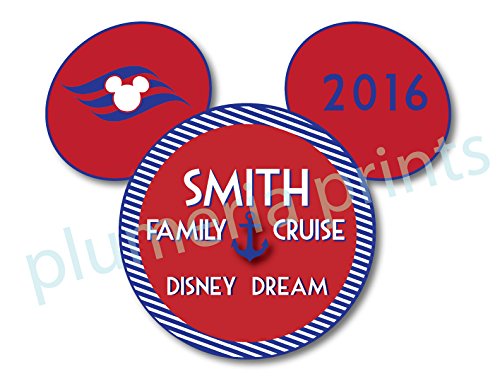NAUTICAL Large Family Mouse Head Magnet
