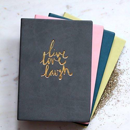 Personalized 'Live Laugh Love' PU Leather Notebook