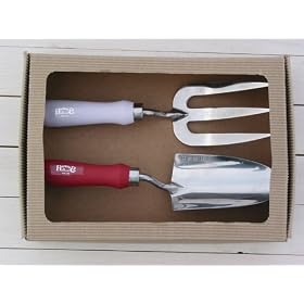 Burgon & Ball Fushsia and Grey Trowel and Fork Gift Set Burgon & Ball Fushsia and Grey Trowel and Fork Gift Set