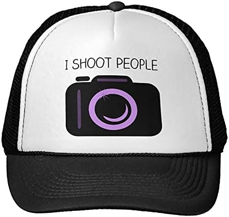 Simple leisure Black I Shoot People Funny Photographer Saying Trucker Hat