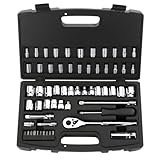 Stanley 92-809 MaxDrive 60-Piece 1/4 and 3/8-inch Standard and Metric Socket Set With Case