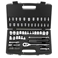 Stanley 92-809 MaxDrive 60-Piece 1/4 and 3/8-inch Standard and Metric Socket Set With Case