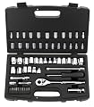 Stanley 92-809 MaxDrive 60-Piece 1/4 and 3/8-inch Standard and Metric Socket Set With Case