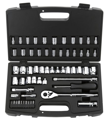 Stanley 92-809 MaxDrive 60-Piece 1/4 and 3/8-inch Standard and Metric Socket Set With Case