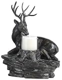Dark Bronze Deer Candleholder