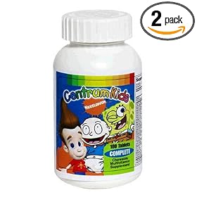 Centrum Kids Nickelodeon Complete Chewable Multivitamin Supplement Tablets, 100-Count Bottles (Pack of 2)